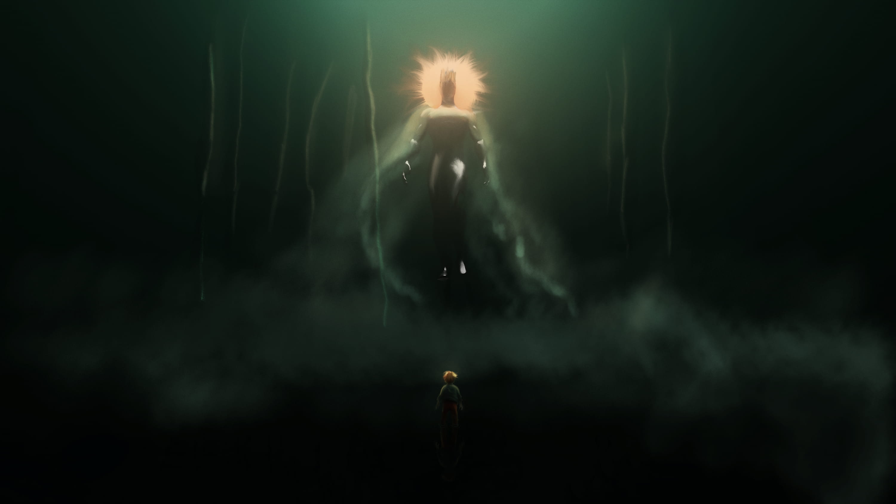 Painterly illustration of Hela holding a sword